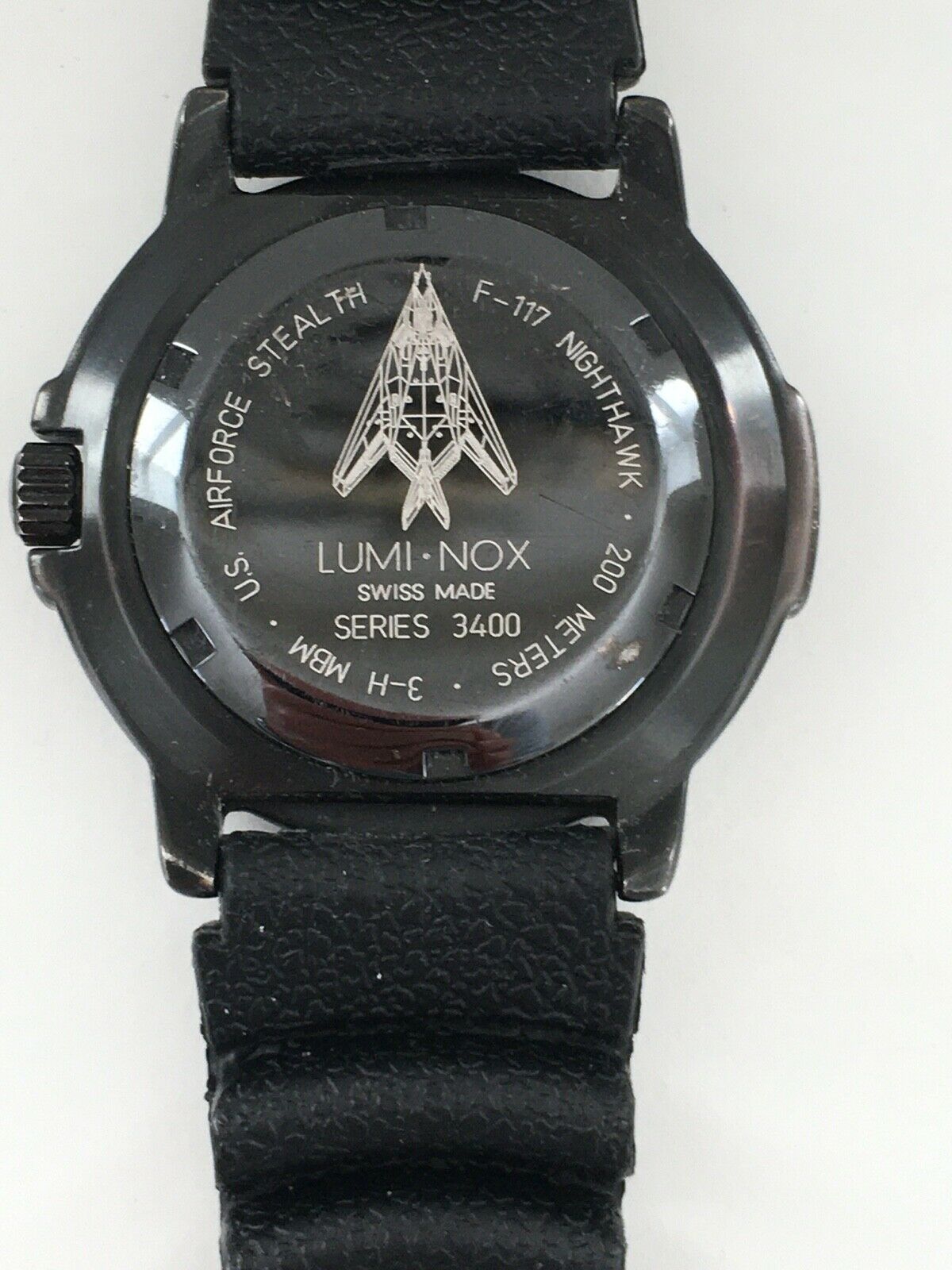 Vintage Luminox USAF STEALTH F-117 Nighthawk 3400 3-H MBM US