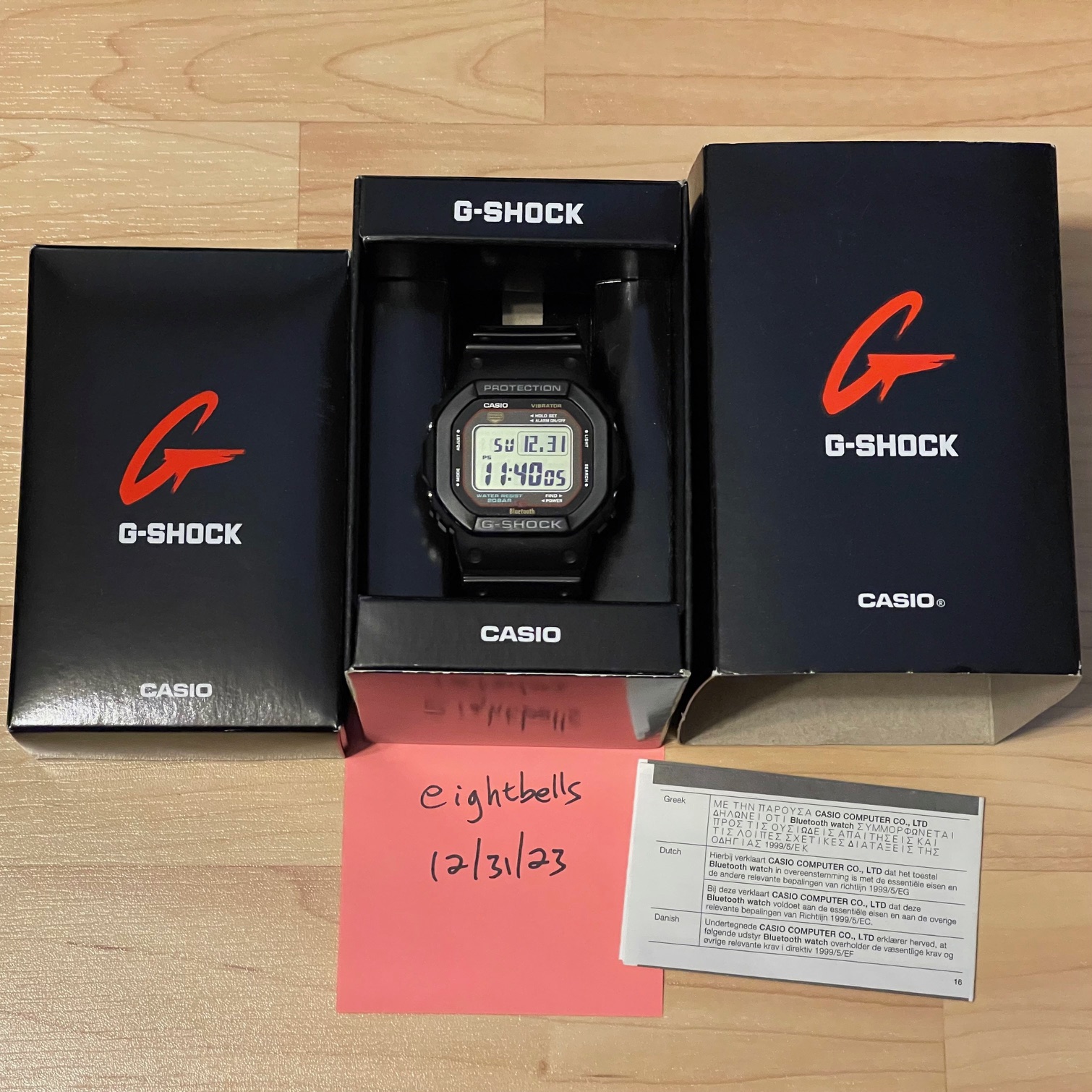 WTS] Casio G-Shock GB-5600AA-1 Bluetooth Vibration Alarm