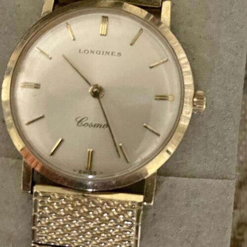 VINTAGE LONGINES 10K GOLD COSMO Manual Automatic Very Thin