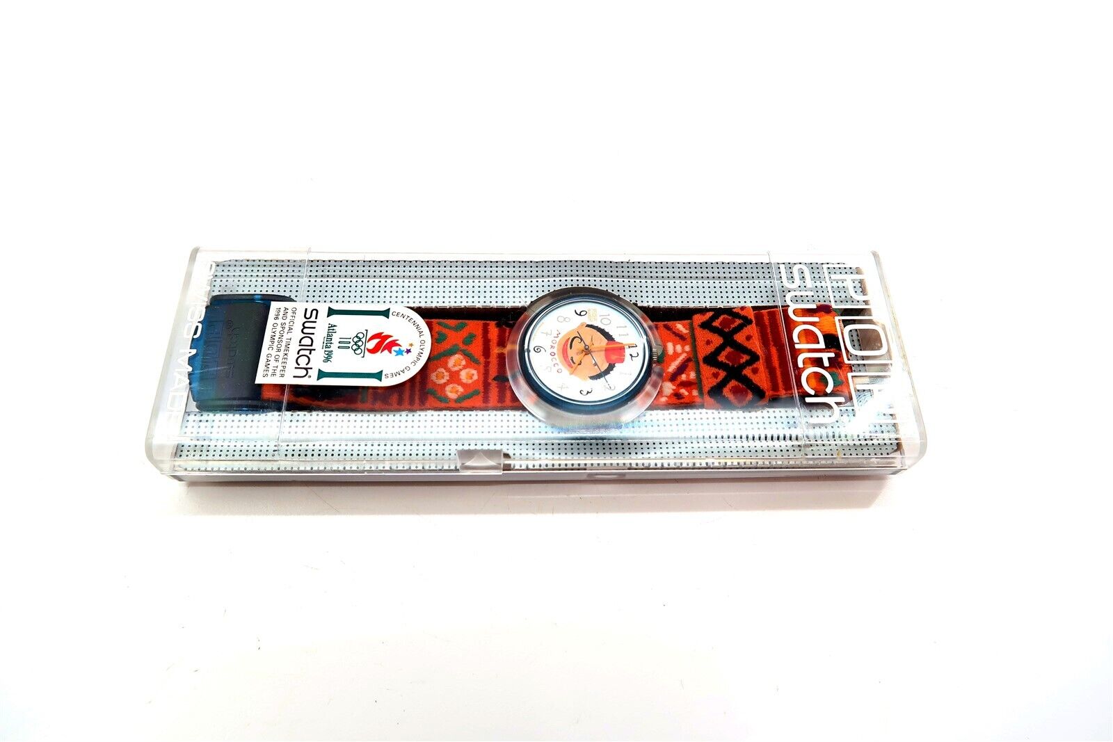 VINTAGE Swatch Originals POP MIDI Watch PMN105 Tappeto 1996 RARE! Swatch Pop Watch TAPPETO Morocco PMN105 New Old Stock 1996  main image 4