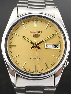 VINTAGE SEIKO 5 AUTOMATIC 17 JEWEL CAL.6309A DAY DATE MEN S WRIST