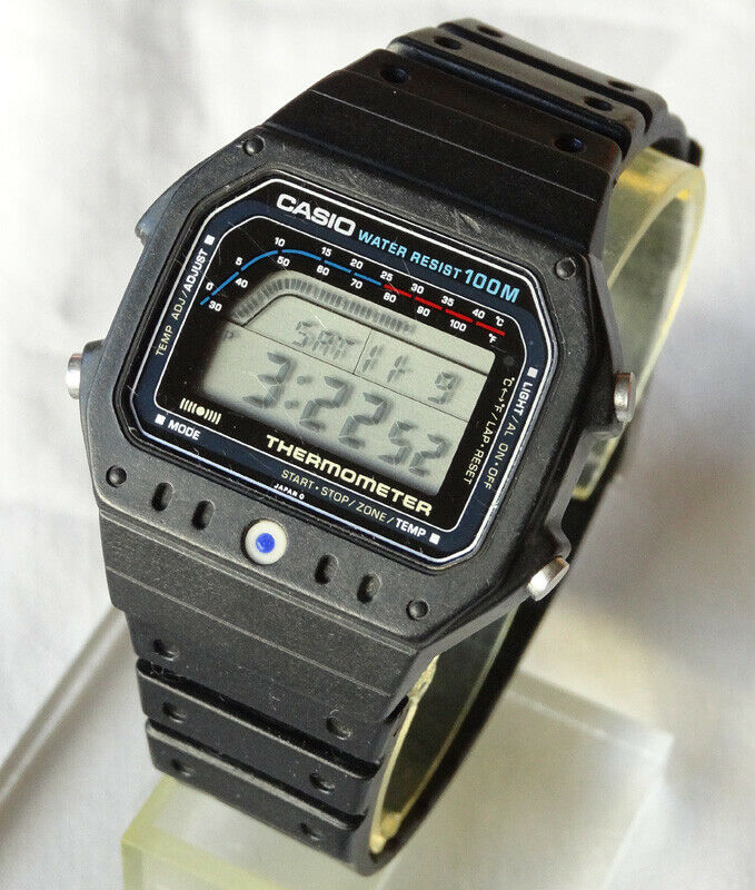 Vintage Casio TS-1200 TS1200 Module 515 Thermometer Mens