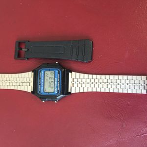 Casio Illuminator 1572 F105 Digital Alarm Timer Chronograph Mans Watch Working Watchcharts