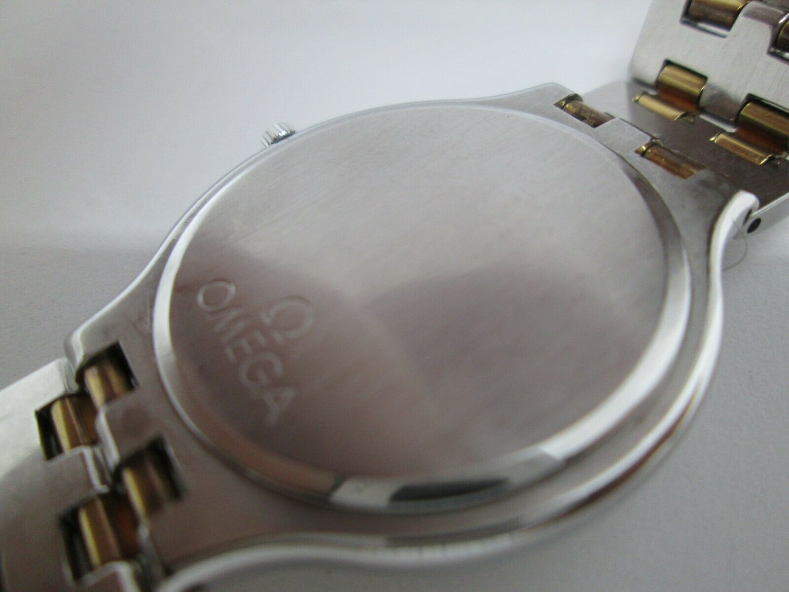 Vintage Men's Omega 1449/432 Deville Quartz SS & 18kt Gold watch w