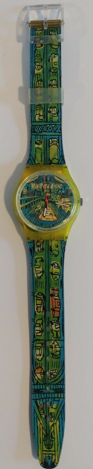 Swatch PASSAGE TO BROOKLYN GJ120 Vintage 1997 Quartz Watch