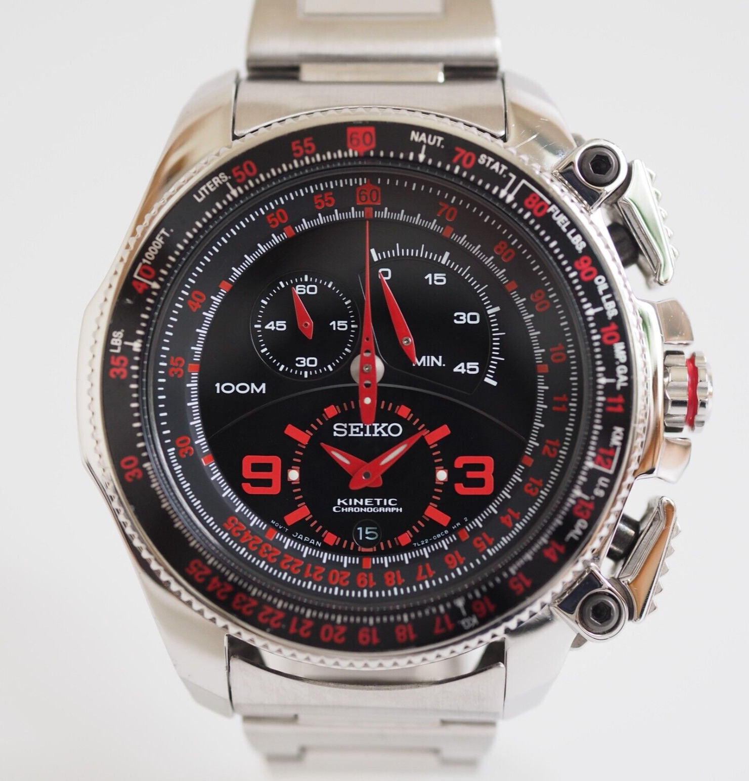 minefujiko様　3点6千7点1万セール　ミスティック　フローレント SEIKO KINETIC SNL067 7L22-0AZ0 Chronograph Limited 750 Used Video