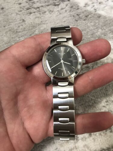 Vintage Casio Beside MTP-1134 Stainless Steel Glas Mineral Water