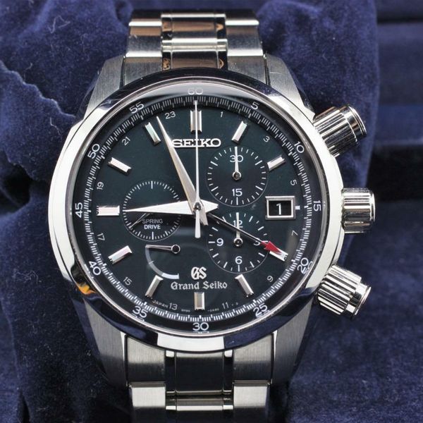 GRAND SEIKO SBGC007 Limited Edition Spring Drive Chrono GMT Green 100% ...