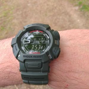 Casio G Shock G9000 3v Good Condition Mudman Green New Battery Cs5 Watchcharts