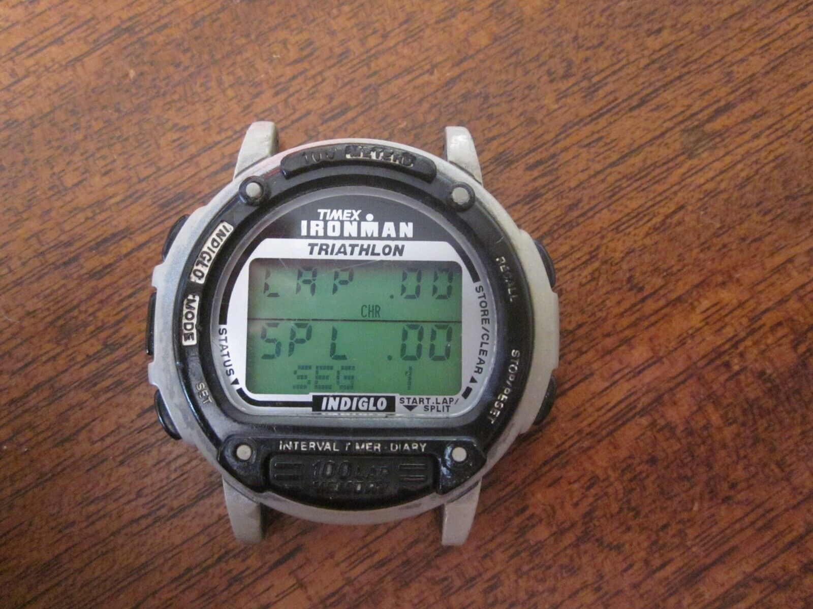 1993 Timex Ironman Triathlon Indiglo 100 Lap Memory Model 721