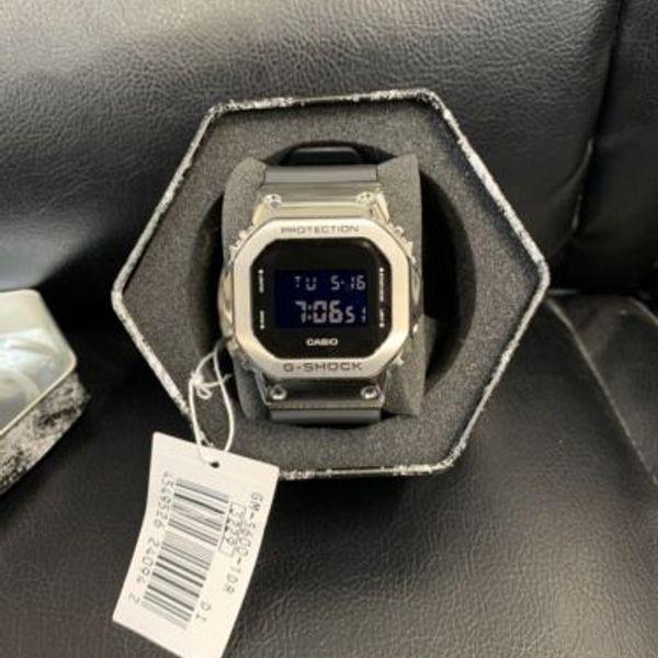 Casio GShock GM56001D Black Square Face Simple Design Digital Men
