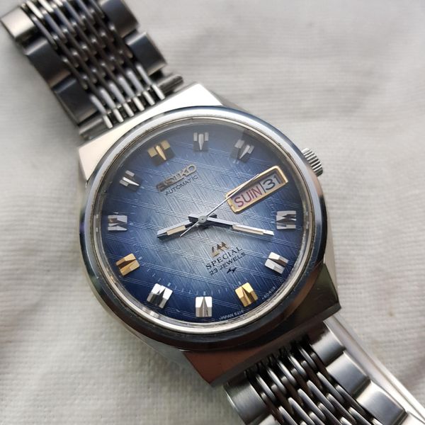 WTS Seiko LM Special 5216-6030 Blue Textured Dial ...