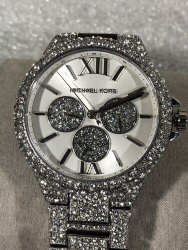 Michael Kors Camille Chronograph Quartz Crystal Silver Dial Ladies