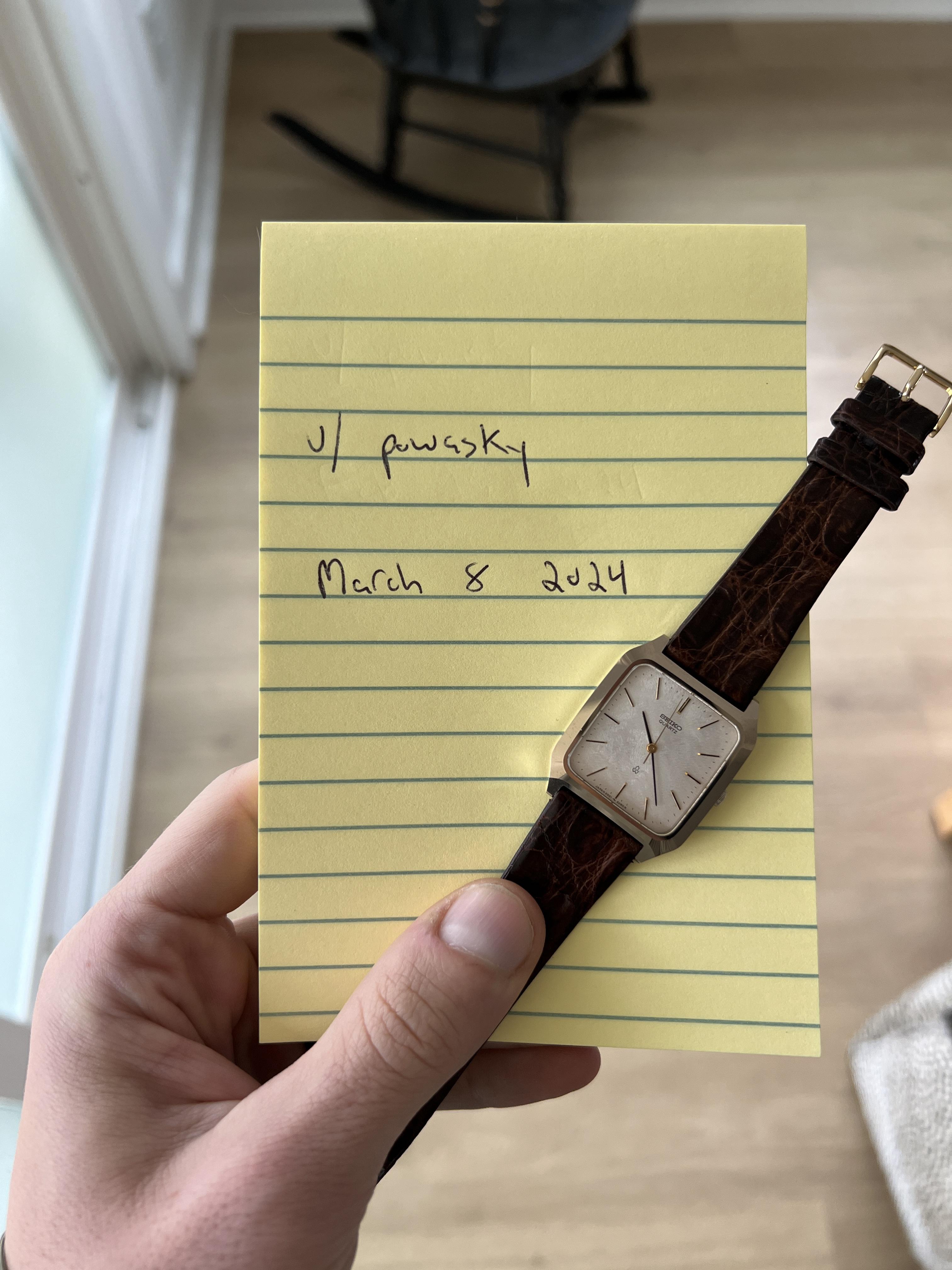 WTS] Seiko 5931-5280 pre-Dolce | tungsten, textured dial, mint