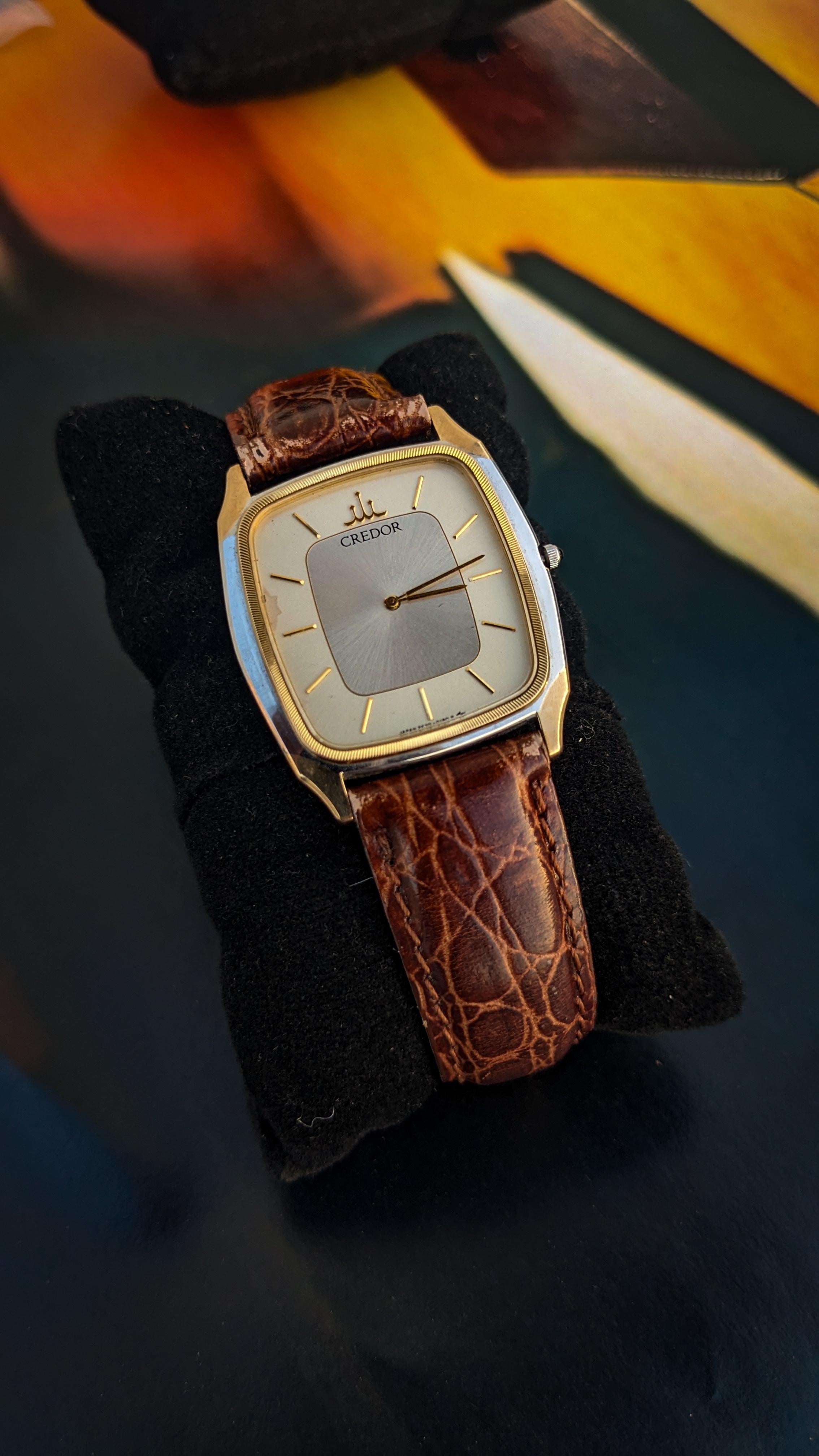 WTS] Seiko CREDOR 1990's 14k Gold Bezel and nickel alloy | 2F70