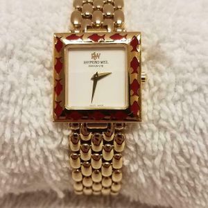 海外ブランド  Raymond Weil Plated Gold 18K Watch Quartz Geneva Ladies 時計