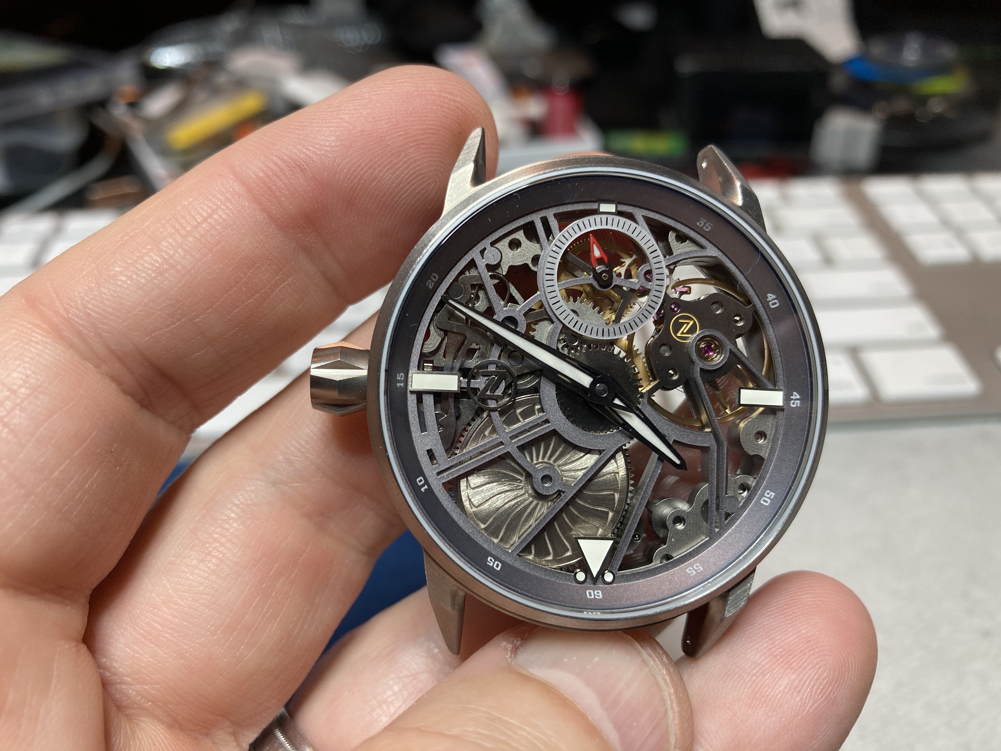 Zelos outlet skeleton watch