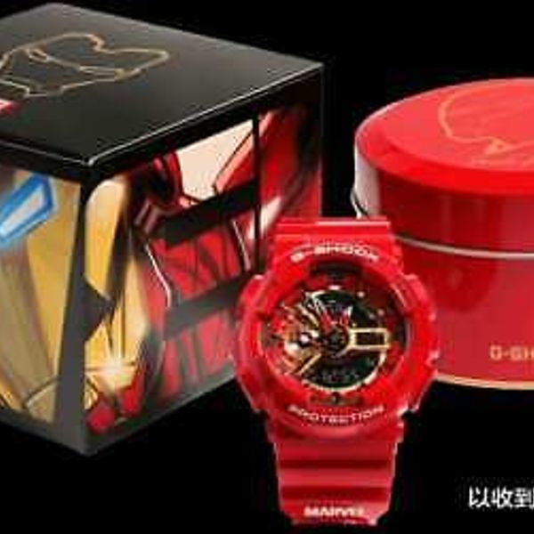 New Casio Gshock Marvel Avengers Collection Iron man GA 110IRONMAN 4PR China onl WatchCharts Marketplace