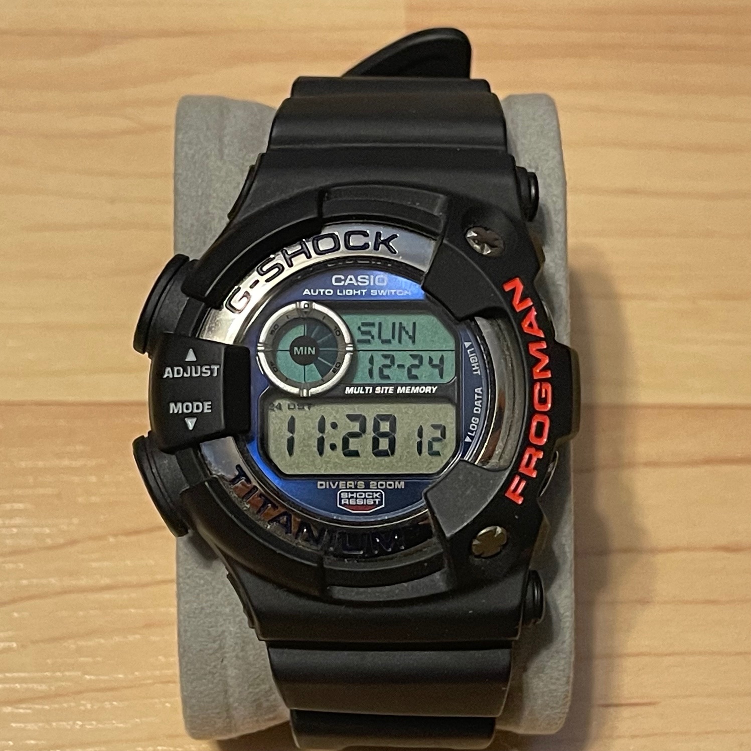 WTS Casio G Shock DW 9900 8 Titanium Vintage Frogman Black 9900 Series Digital Watch WatchCharts Marketplace