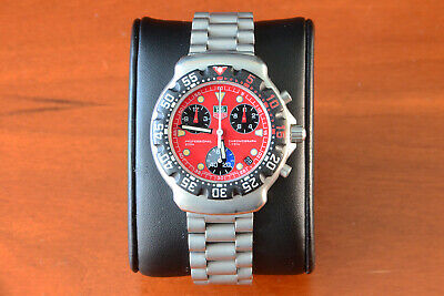 Tag Heuer Formula 1 Professional Chronograph CA1215 Red Dial Rare