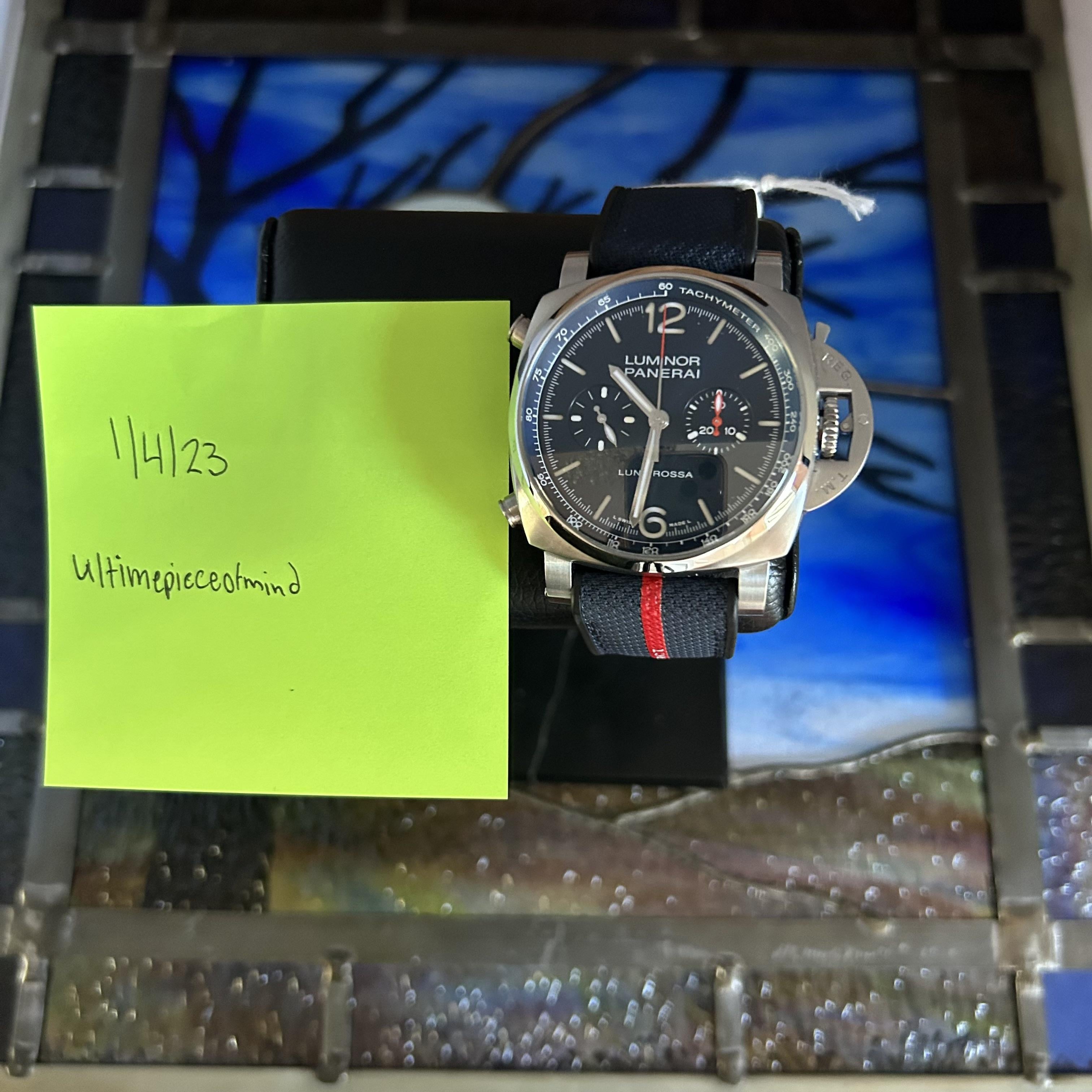 WTS PANERAI PAM01303 Luminor Luna Rossa Blue Dial Stainless 44mm