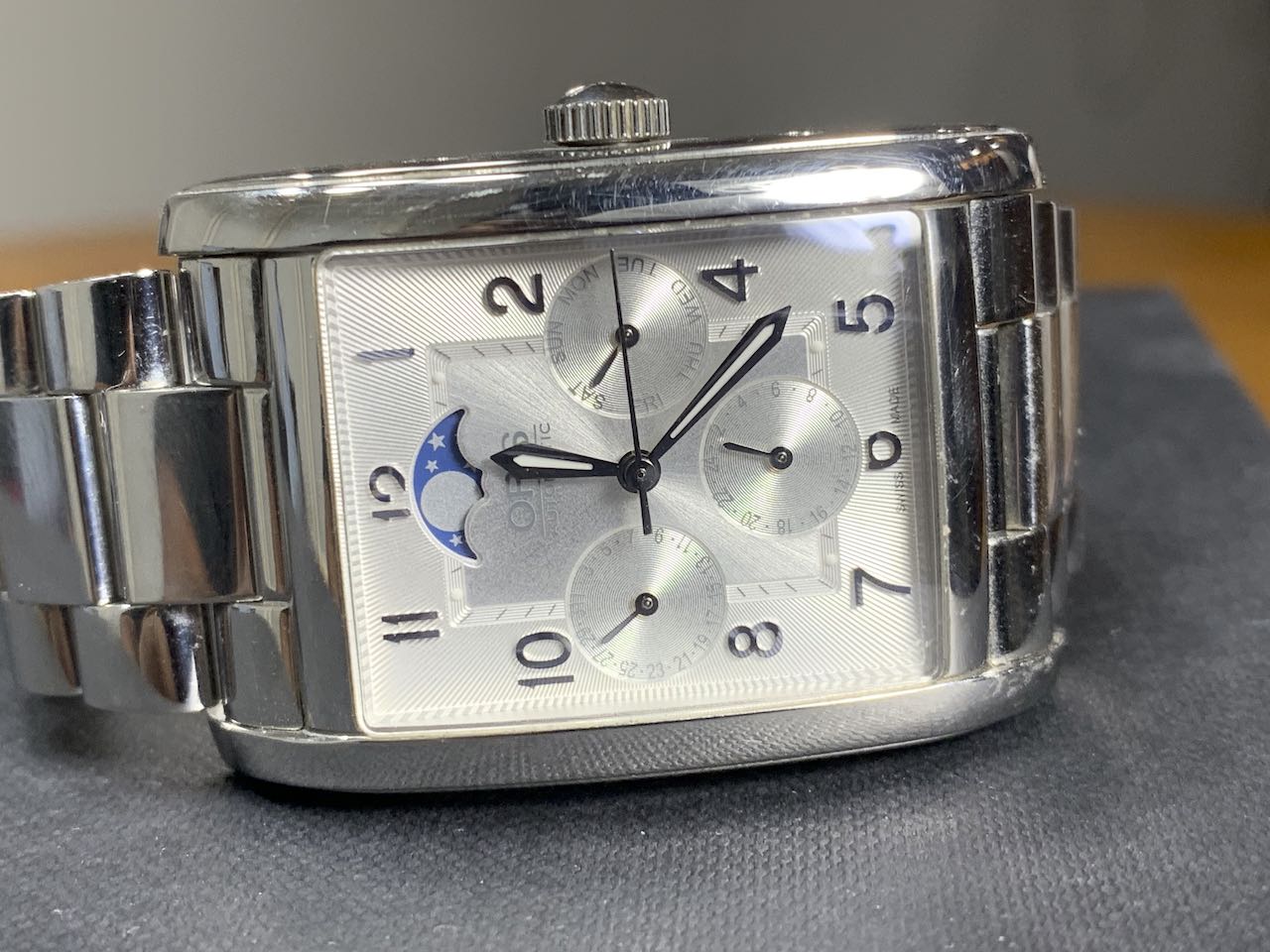 Oris Rectangular Complication Stainless Steel 58276944061