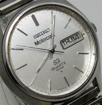 Vintage 1977 Collectible Seiko Quartz 4004 Motorcraft Mans Watch 4633-8029  Runs | WatchCharts