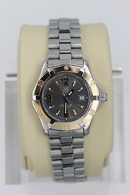 Tag Heuer 2000 WN1351 Gray Rose Gold Professional SS Watch Womens