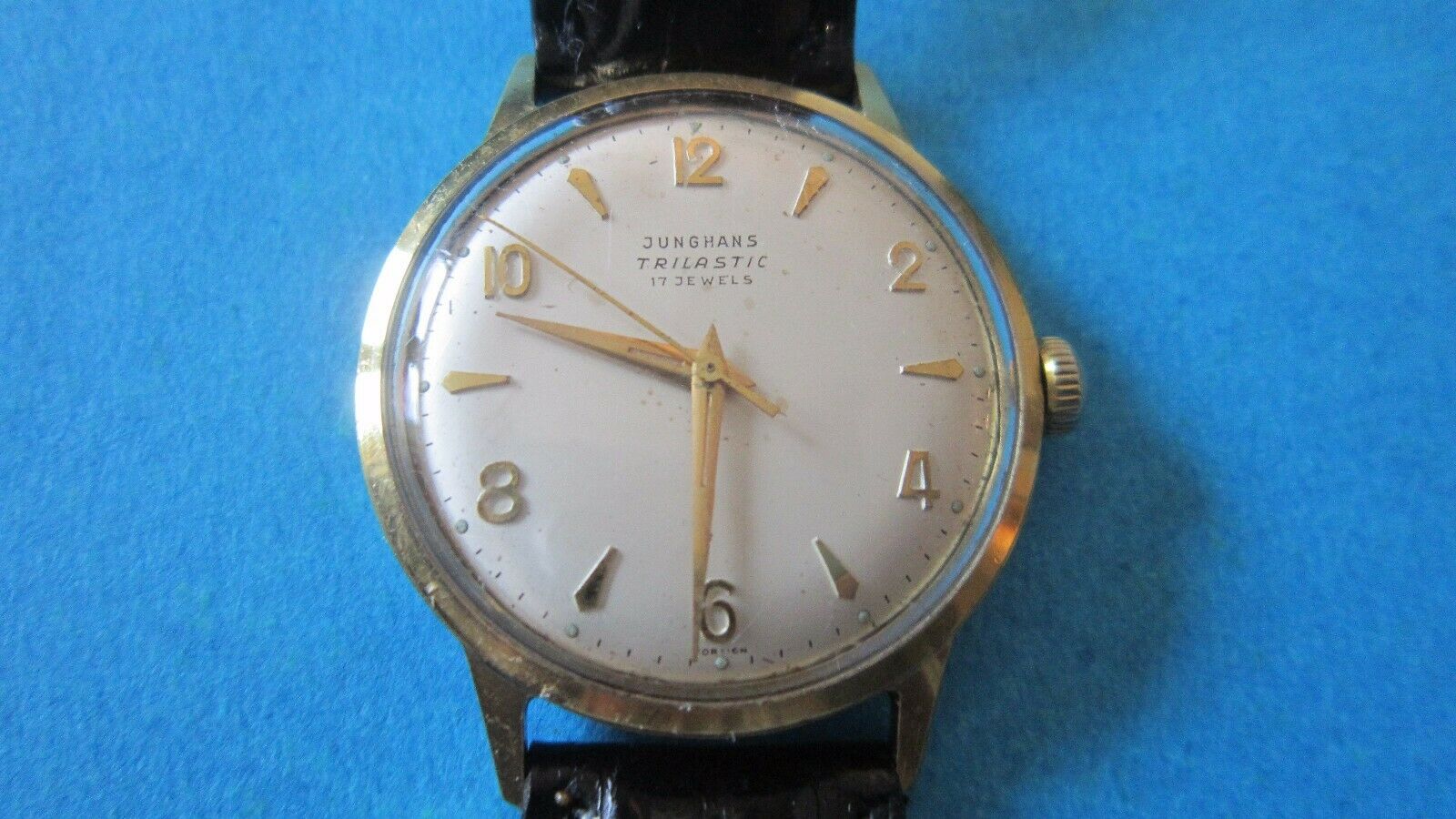 VINTAGE JUNGHANS TRILASTIC 17 JEWELS GENTS DRESS WATCH WatchCharts