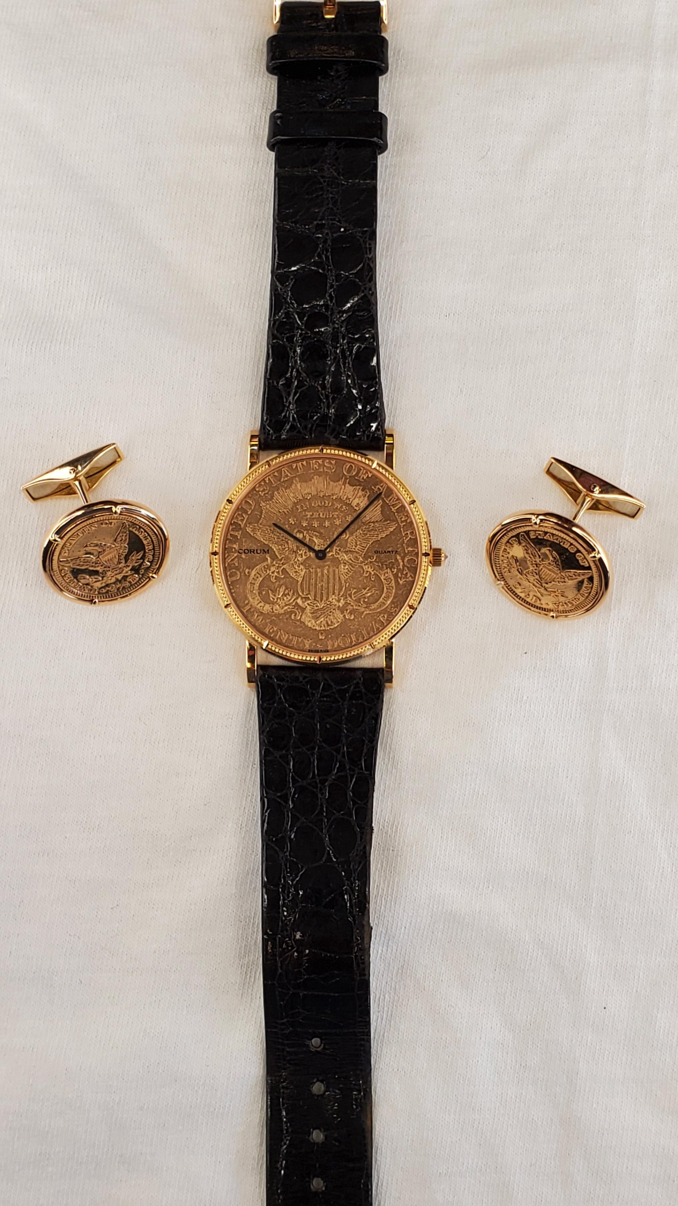 Corum 18k twenty dollar 1900 Liberty Double Eagle Gold Coin Watch