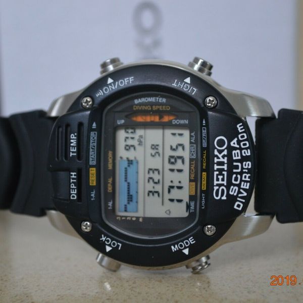 Super Rare Seiko M796-5A00 200m Dive Computer Scuba Diver's Digital Watch  NEW!!! | WatchCharts