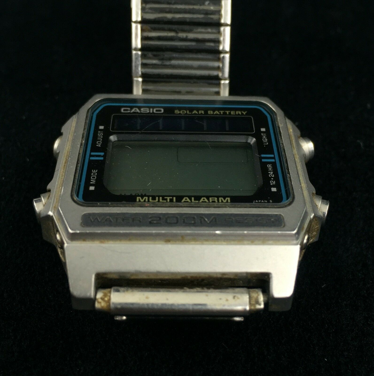 Vintage Casio DW-2000 242 Digital Solar Powered Watch w/ Speidel