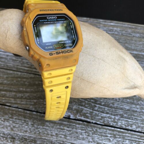 Casio G-Shock DW-5600-9B Japan H module 691 1st Yellow Color Model