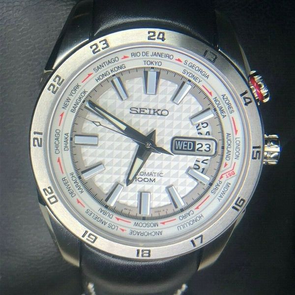 Seiko Superior SRP033K1 World Timer Automatic *MINT* Saphire 