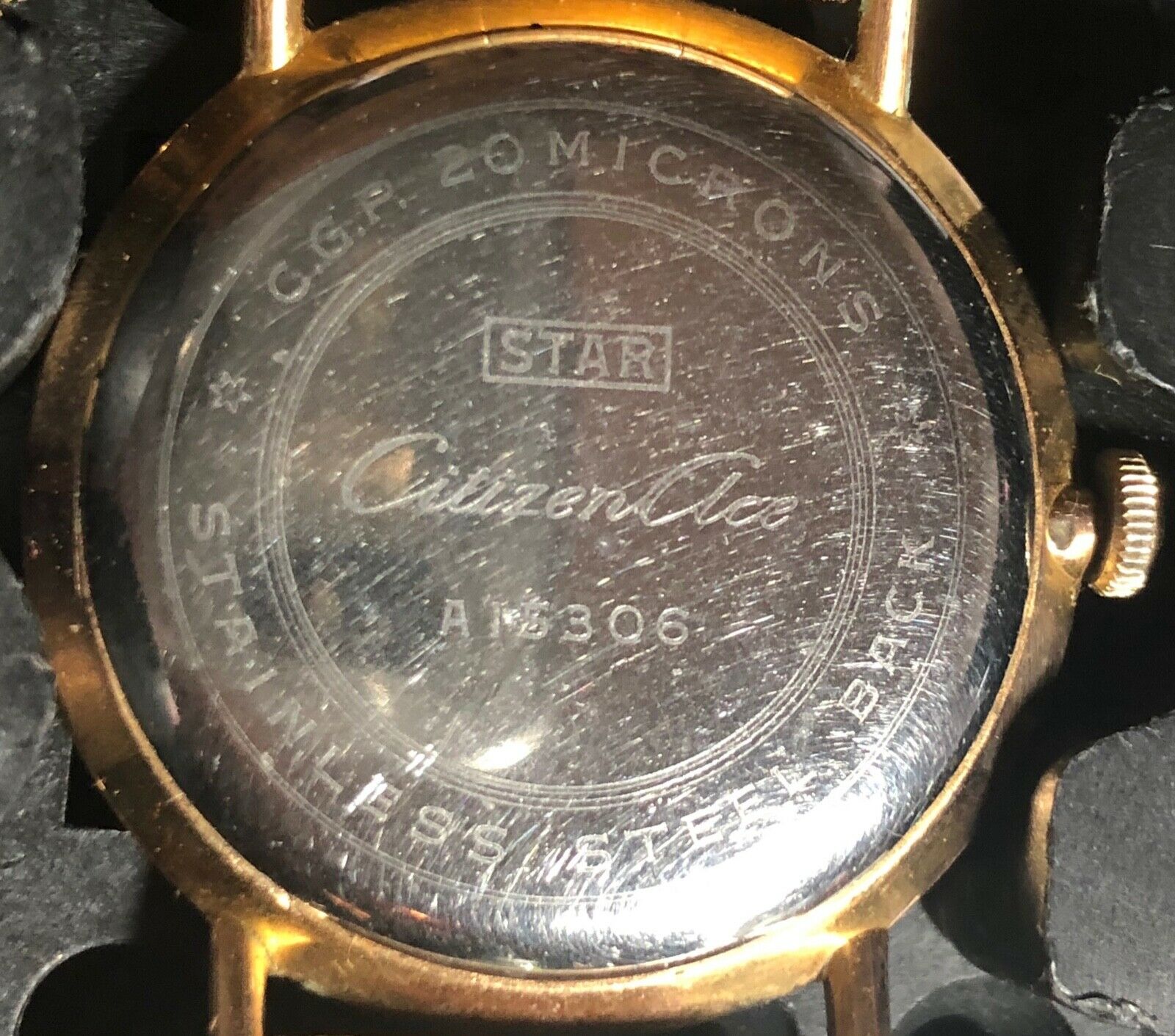 Vintage 1961 LARGE JAPAN CITIZEN ACE PARASHOCK A15306 SS 21 Jewels