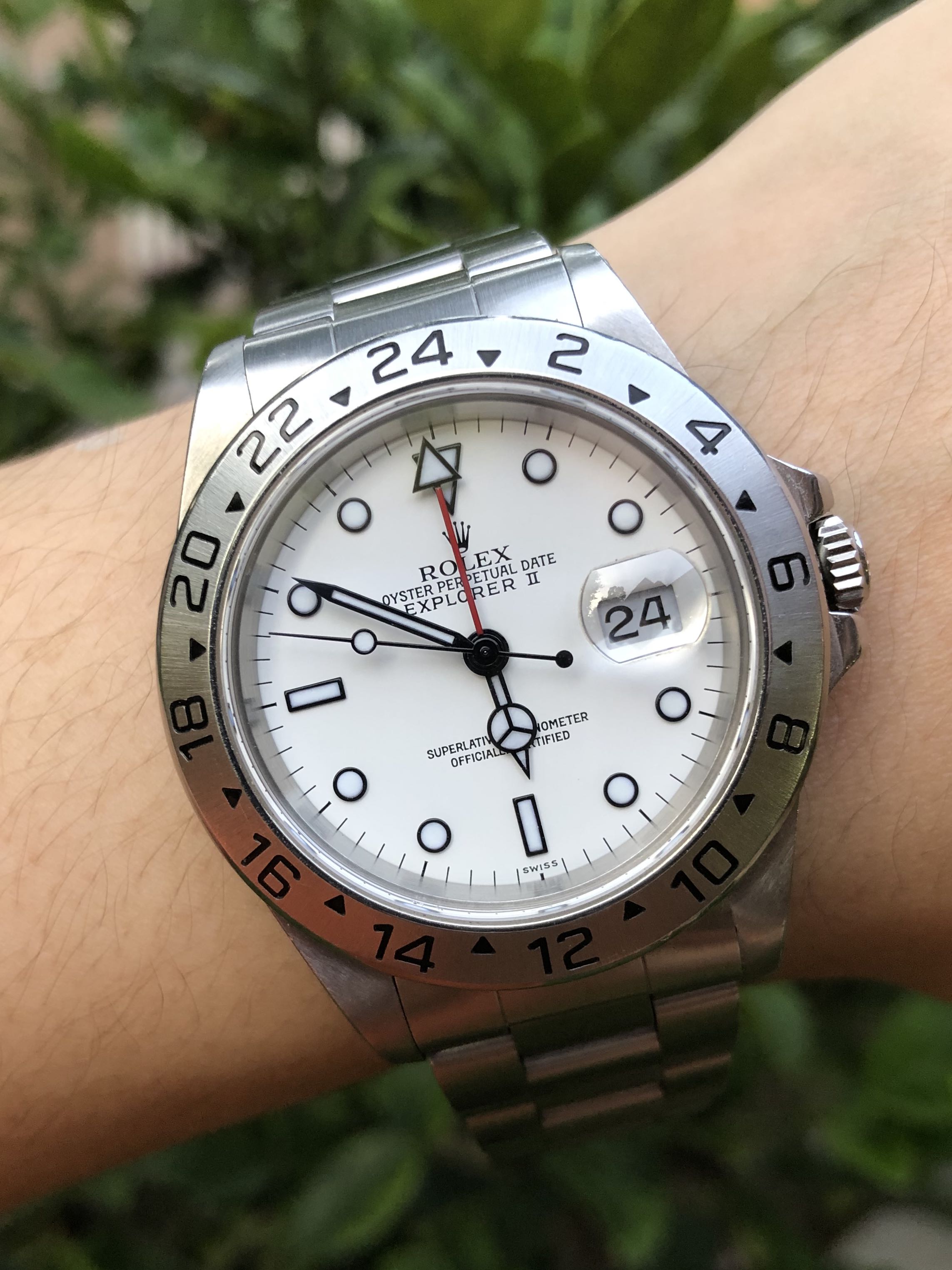 Rolex explorer 2 hot sale swiss only