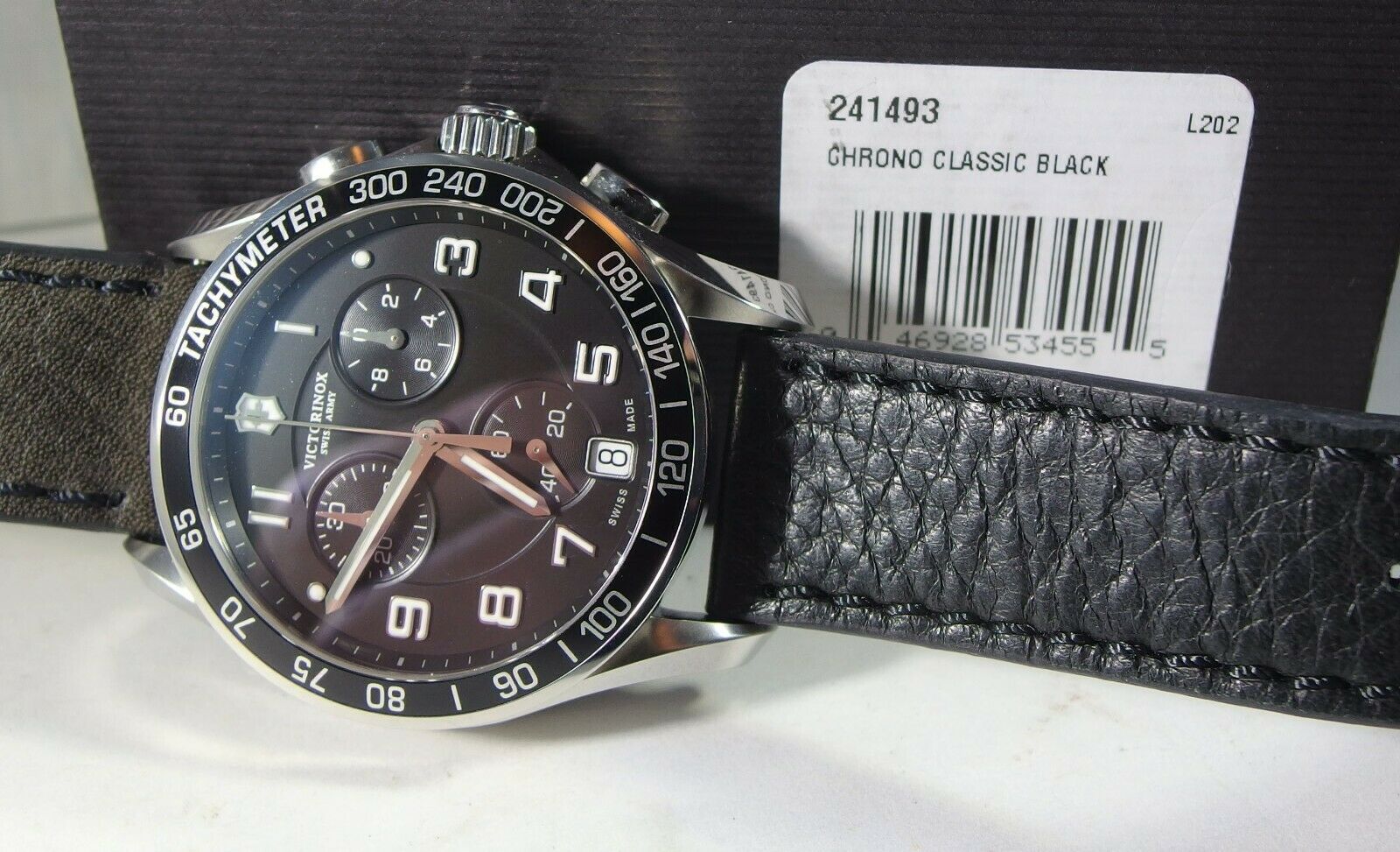 New Victorinox Swiss Army Mens Chrono Classic Quartz Chronograph
