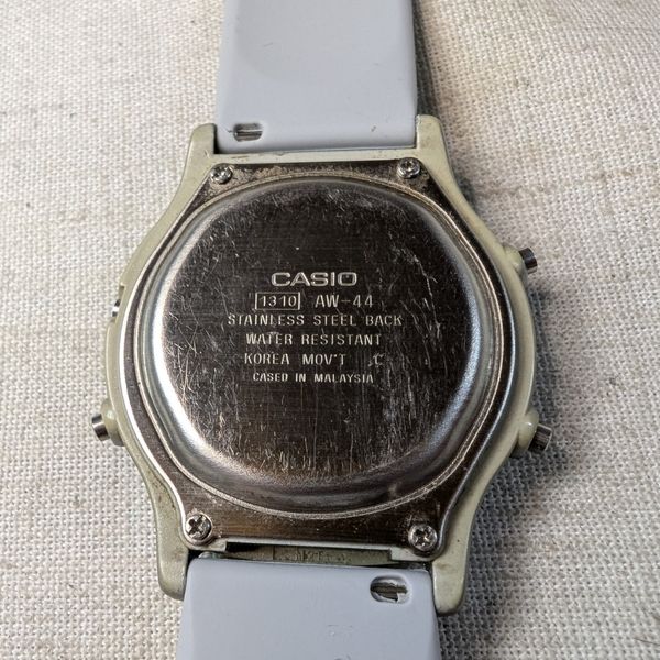Vintage Casio AW-44 Digital Mens Watch Refurb W New Band - With OEM ...
