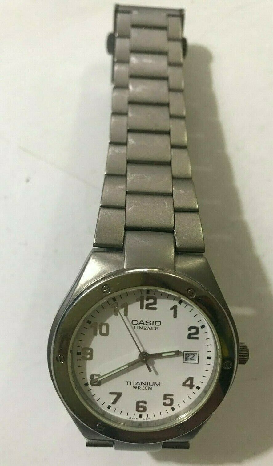 Casio lineage hot sale titanium wr50m