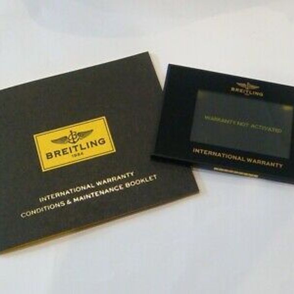 Breitling digital warranty card on sale