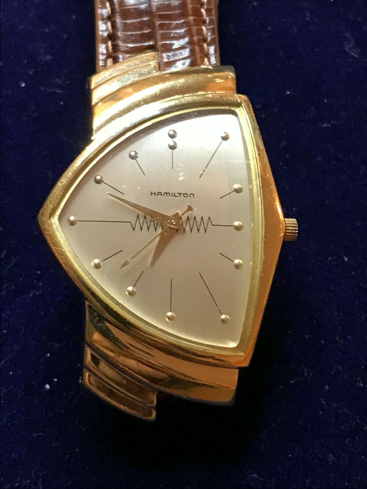 Hamilton Ventura 6108 Registered Edition Gold Plated Quartz