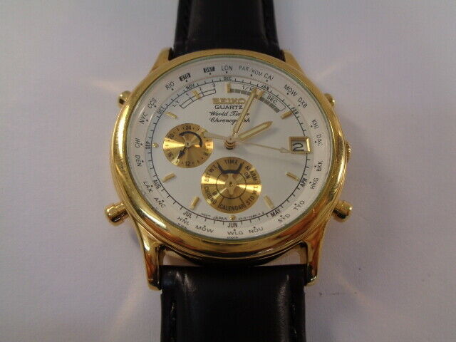 seiko world timer quartz