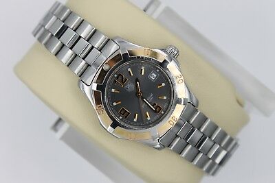 Tag Heuer 2000 WN1351 Gray Rose Gold Professional SS Watch Womens