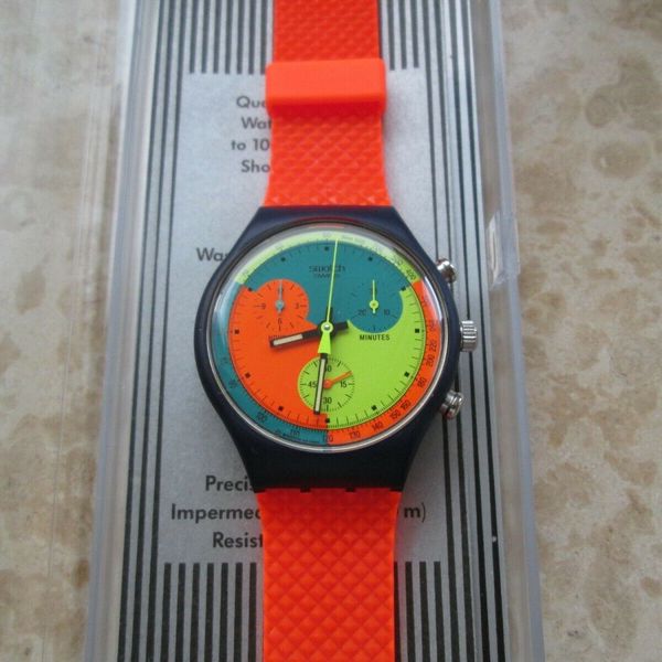 Swatch Chrono Signal Flag - SCN101 NEU mit Box | WatchCharts