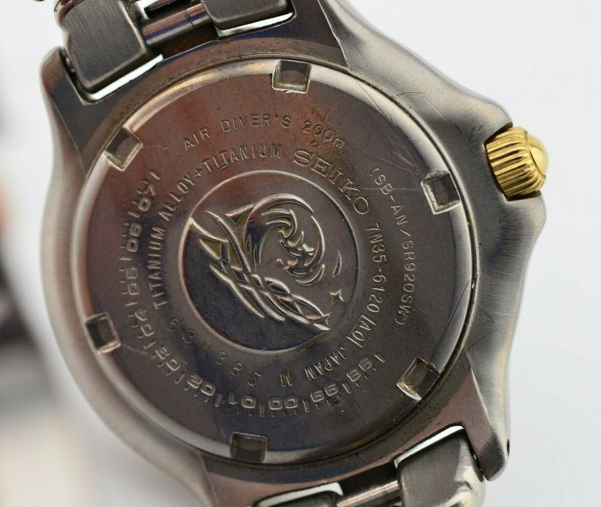 Vintage Seiko Scuba Titanium Quartz Watch 7N35-6120 JDM Japan G602