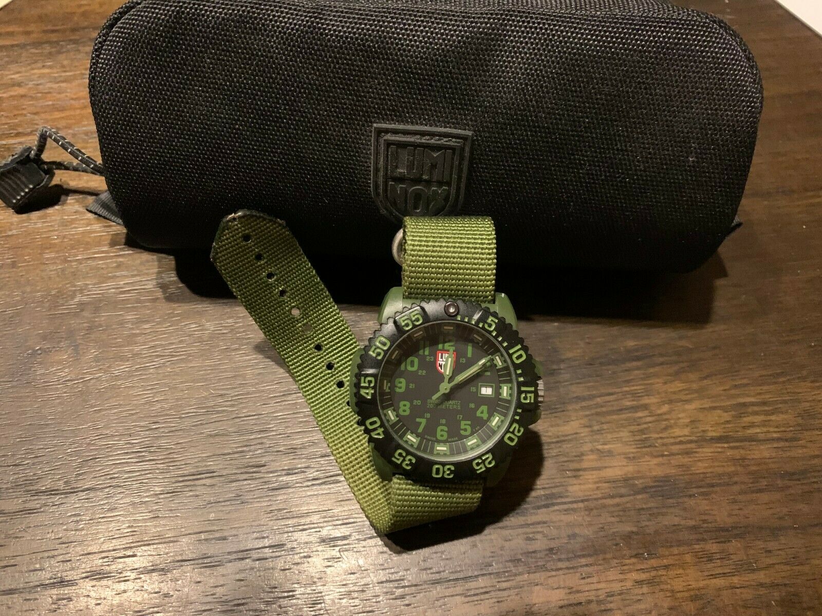 Luminox green online watch