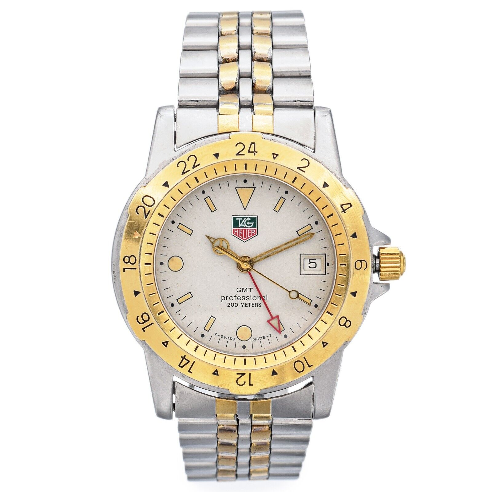 Tag Heuer GMT Professional Two-Tone Quartz Men's Date Wristwatch