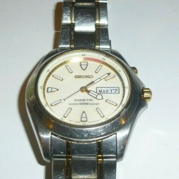 Seiko Kinetic 5M62-0AB0 good working condition with new battery |  WatchCharts