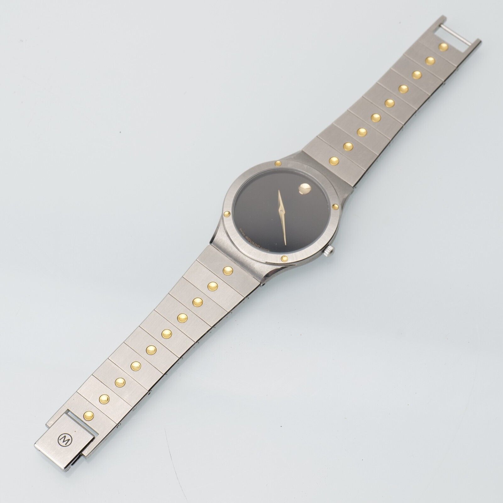 Movado Museum Watch Model 86-A2-876L Engraved Love Mom & Dad Oct