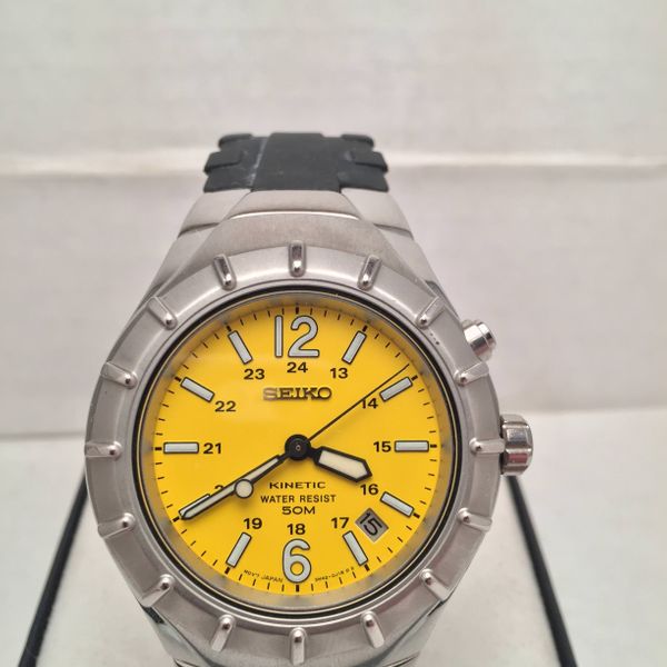 WTS] Seiko 5m42 0f19, Kinetic, Yellow Dial, New Capacitor | WatchCharts